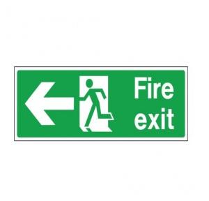 Usha Armour Fire Exit (Double Side) Signage, Size: 12 x 6 Inch